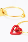 Heart logo hoop earrings Heart logo hoop earrings