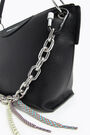Black leather trapezium bag Black leather trapezium bag