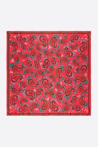 Red paisley scarf