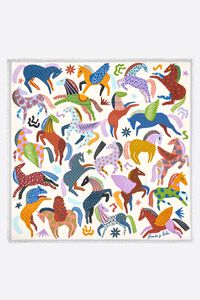 Off-white horse shawl mini prints